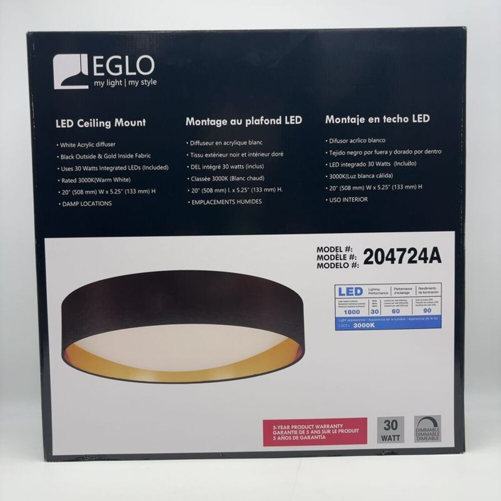 EGLO Orme Integrated LED 20" Ceiling Light